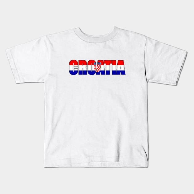 Croatia Kids T-Shirt by SeattleDesignCompany